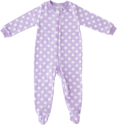 

Indirang Romper For Boys & Girls Printed Cotton(Purple, Pack of 1