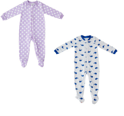 

Indirang Romper For Boys Printed Cotton(Multicolor, Pack of 2