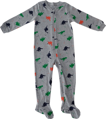 

Indirang Romper For Boys Printed Cotton(Grey, Pack of 1
