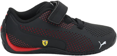 

Puma Boys & Girls Lace Sneakers(Black, Puma black-rosso corsa