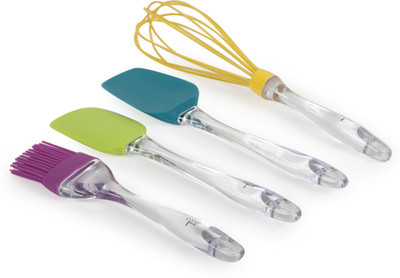 

Core 10597-WEB 4pc Bali Brush/Spatula/Spreader/Whisk Multicolor Kitchen Tool Set(Multicolor)