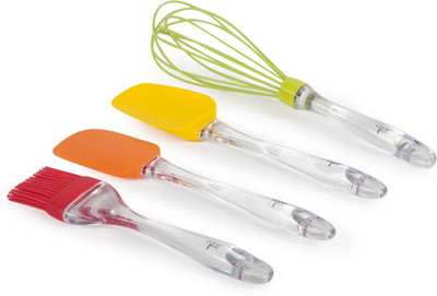 

Core 10598-WEB 4pc Manila Brush/Spatula/Spreader/Whisk Multicolor Kitchen Tool Set(Multicolor)