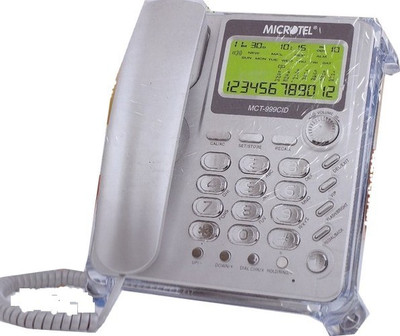 

Microtel MCT 999CID Corded Landline Phone(White, Dark Grey)