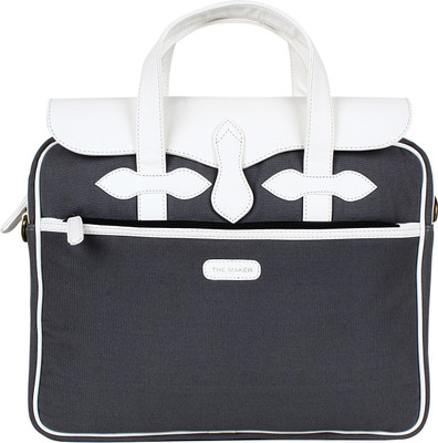 

THE MAKER 15 inch Laptop Messenger Bag(Grey, White)