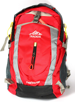 

CARRY MEE 16 inch Laptop Backpack(Red, Silver)