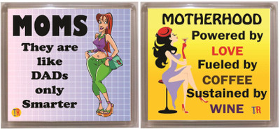 

Thoughtroad SMARTER MOTHERHOOD Fridge Magnet Pack of 2