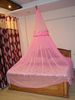 Creative Textiles Polyester Adults Washable Cozy Sleep Mosquito Net(Multicolor, Ceiling Hung)