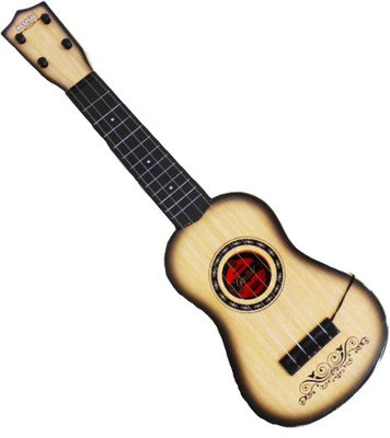 

Emob 55cm Long 4 Tight Tunable String Party Play Rock Music Guitar Toy for Kids - White(White)