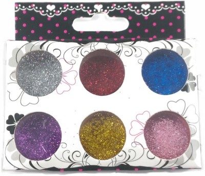 

Iris 7 6 Nail Art Multicolour Glitter Pots(Nil)