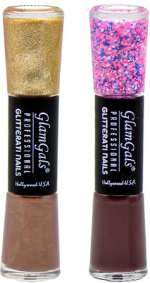 

GlamGals combo of 2 Glitterati Nail Polish Red, Wine(Pack of 2)