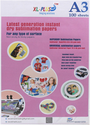 

XL-PLUS Sublimation Unruled A3 Transfer Paper(Set of 1, White)