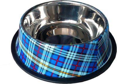 

Petshop7 Stainless Steel Anti Skid 700 ML Dog Bowl Round Stainless Steel Pet Bowl(950 ml Multicolor)