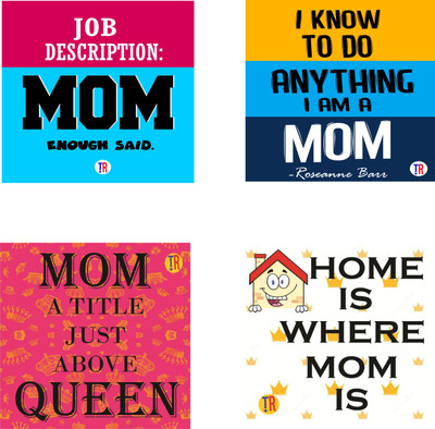 

HOME QUEEN MOM Paper Print(12 inch X 12 inch, Rolled)