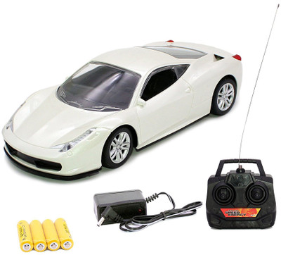 

Smiles Creation 1:18 Scale Remote Control Full Function High Speed Scenery Sports Car Toy for Kids(White)