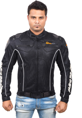 

Autofy Unisex Water Resistant Riding Tribe Full Sleeves Rider Armour Riding Protective Jacket(Black