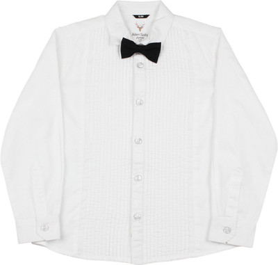 

Allen Solly Junior Boys Solid Casual Shirt, White