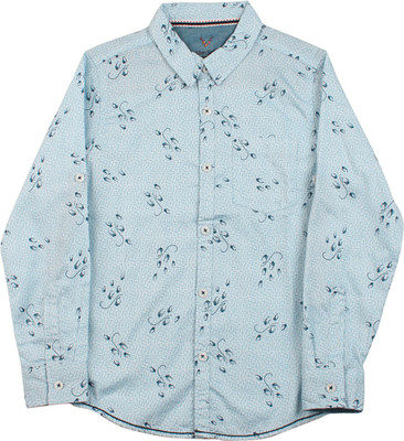 

Allen Solly Junior Boys Printed Casual Shirt, Navy