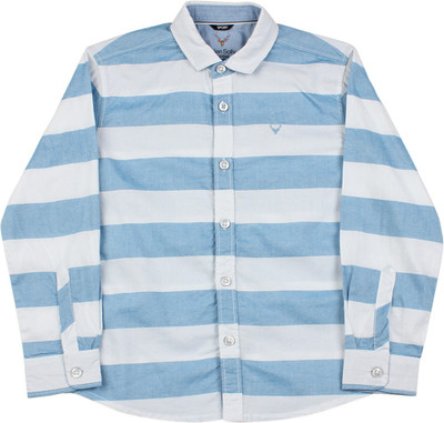 

Allen Solly Junior Boys Striped Casual Shirt, Blue striper