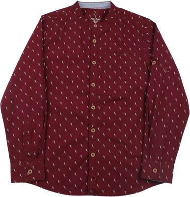 

Allen Solly Junior Boys Solid Casual Shirt, Red