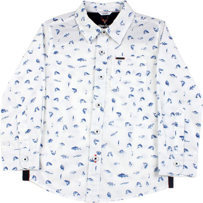 

Allen Solly Junior Boys Printed Casual Shirt, White
