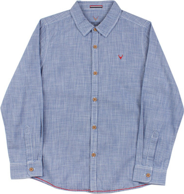 

Allen Solly Junior Boys Checkered Casual Shirt, Blue