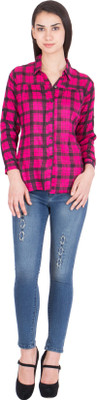 

Trueway Girl's Checkered Casual Multicolor Shirt