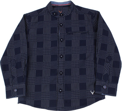 

Allen Solly Junior Boys Printed Casual Shirt, Navy