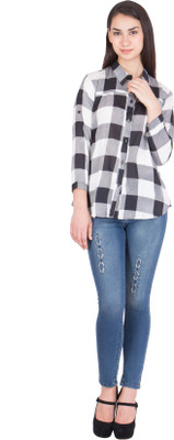 

Trueway Girl's Checkered Casual Multicolor Shirt