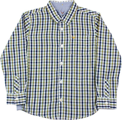 

Allen Solly Junior Boys Printed Casual Shirt, White