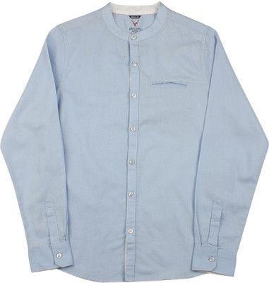 

Allen Solly Junior Boys Solid Casual Shirt, Placid blue