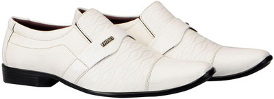 

FAUSTO Corporate Slip On For Men(White