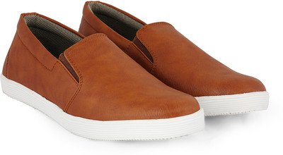 

Shoefad Slip On Sneakers For Men(Tan