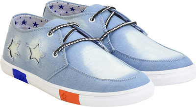 Kaneggye Canvas Shoes For Men(Blue, Sky blue