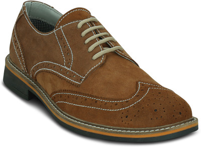 

Get Glamr Boyle Wingtip Corporate Casuals For Men(Tan