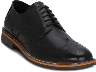 

Get Glamr Boyle Wingtip Corporate Casuals For Men(Black