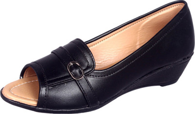 

Footshez Women's Black Elegant Fashionable Platform Formal Bellies Shoes Corporate Casuals For Women(Black