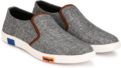 Azzaro Black KRISPER Canvas Shoes For Men(Grey