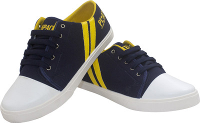 

Finley Canvas Shoes For Men(Black, Black-yellow
