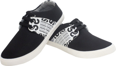 

Finley Canvas Shoes For Men(Black, Black-white