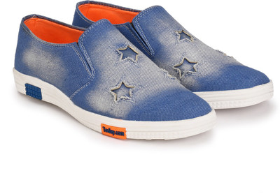 

Azzaro Black KRISPER Canvas Shoes For Men(Blue