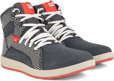 

CAT SHAW High Ankle Sneakers For Men(Multicolor, Storm cloud/ black white