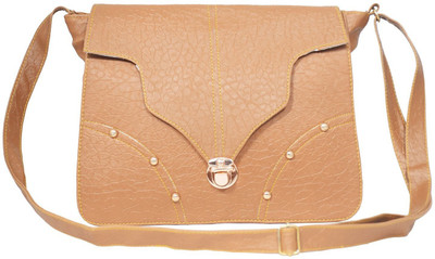 

HAVEALOOK Girls Formal Tan Flex Sling Bag