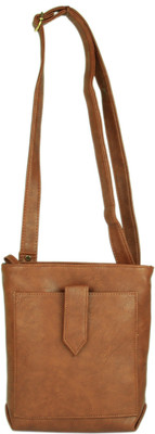 Merci Women Casual Brown PU Sling Bag