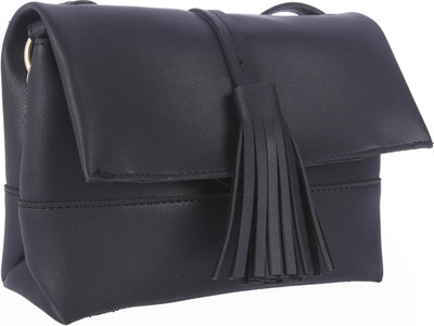 

Fur Jaden Women Formal Black PU Sling Bag