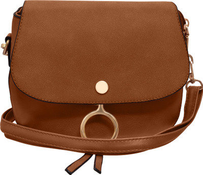 

Tap Fashion Women Casual Brown PU Sling Bag