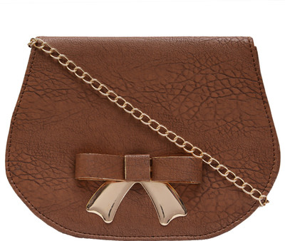 

Fristo Women Casual Brown PU Sling Bag