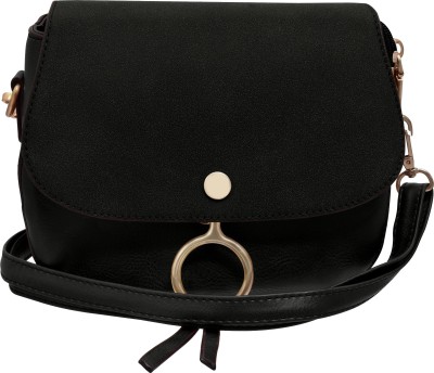 

Tap Fashion Women Casual Black PU Sling Bag