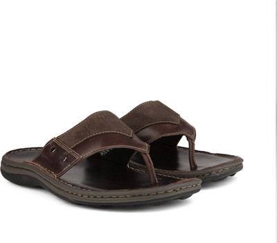 

Woodland Leather Flip Flops, Brown softy