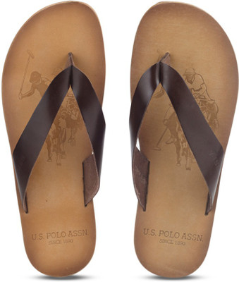 

U.S. Polo Assn JACK Flip Flops, Burgundy