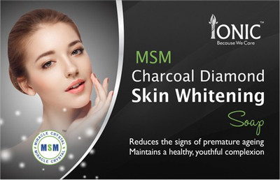 

Ionic MSM Charcoal Diamond Skin Whitening Soap(75 g)